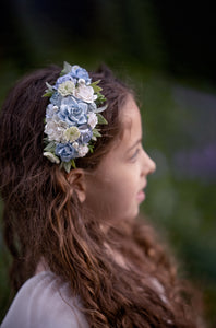 Floral headband - Sky