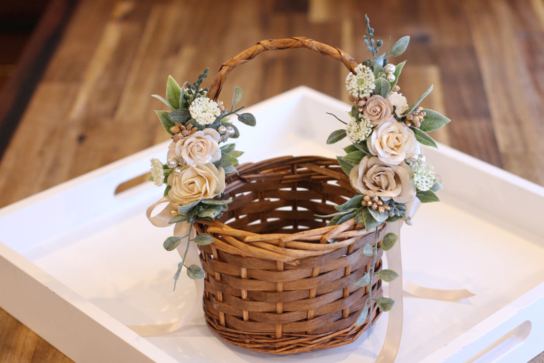 Flower girl Basket - Very Vintage