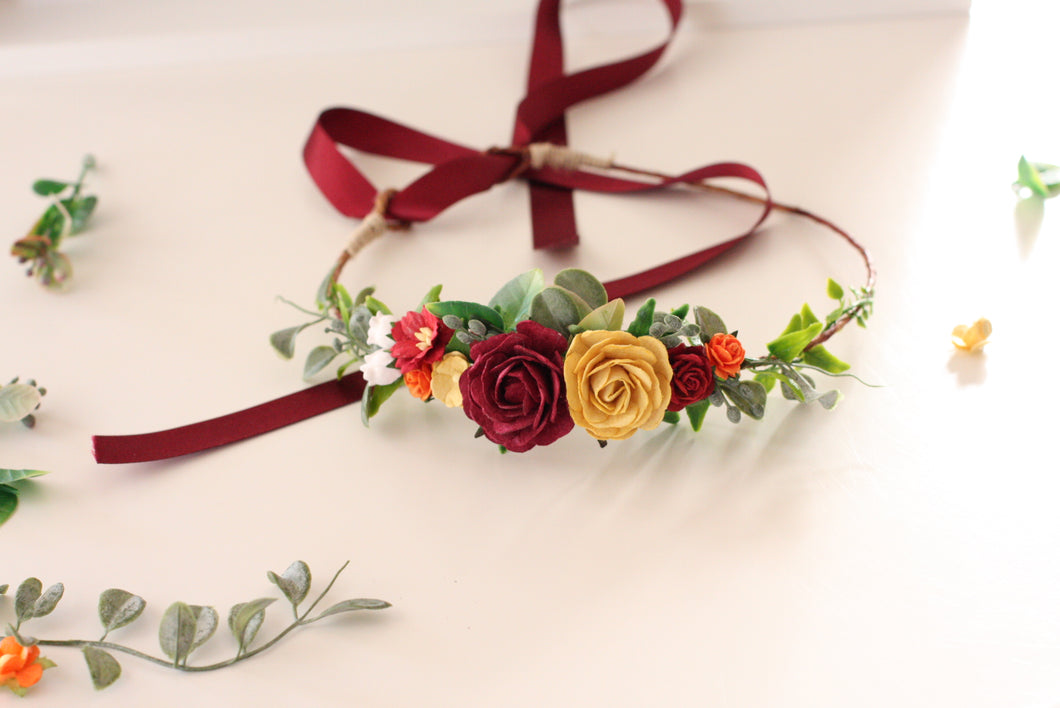 Flower crown - Ruby