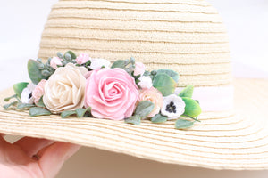 Floral hat - Anna