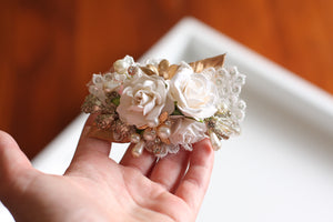 Floral hair clip - Snowflake